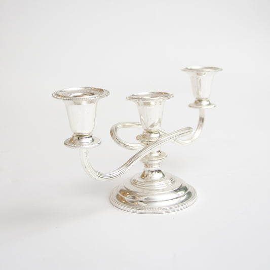 Stunning three armed Silver Candelabra