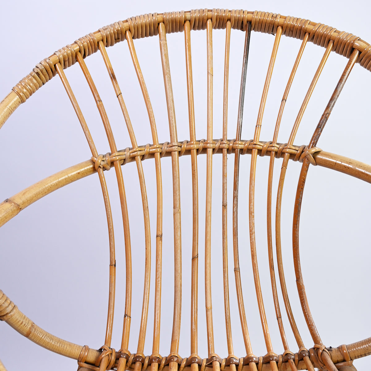Pair of Small Vintage Bamboo Chairs