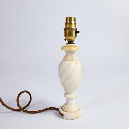Twisted Marble Lamp Base