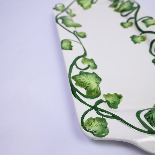 Ceramic Olive Vine Platter