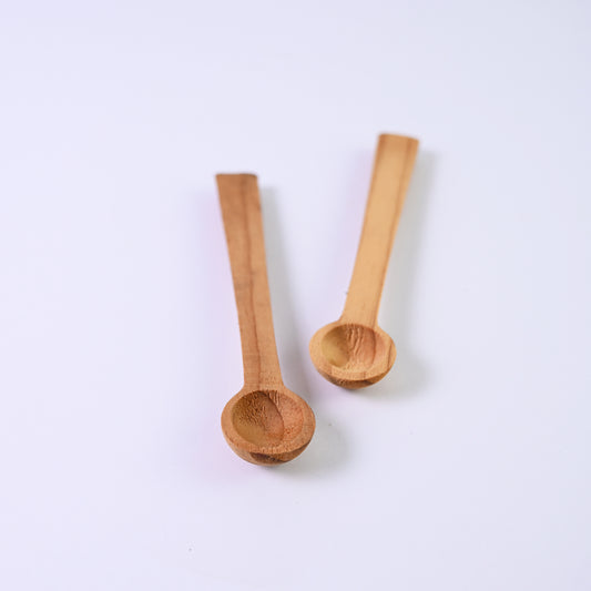 Carved wooden spoon