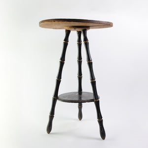 Charming Faux Bamboo Side Table