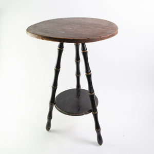 Charming Faux Bamboo Side Table