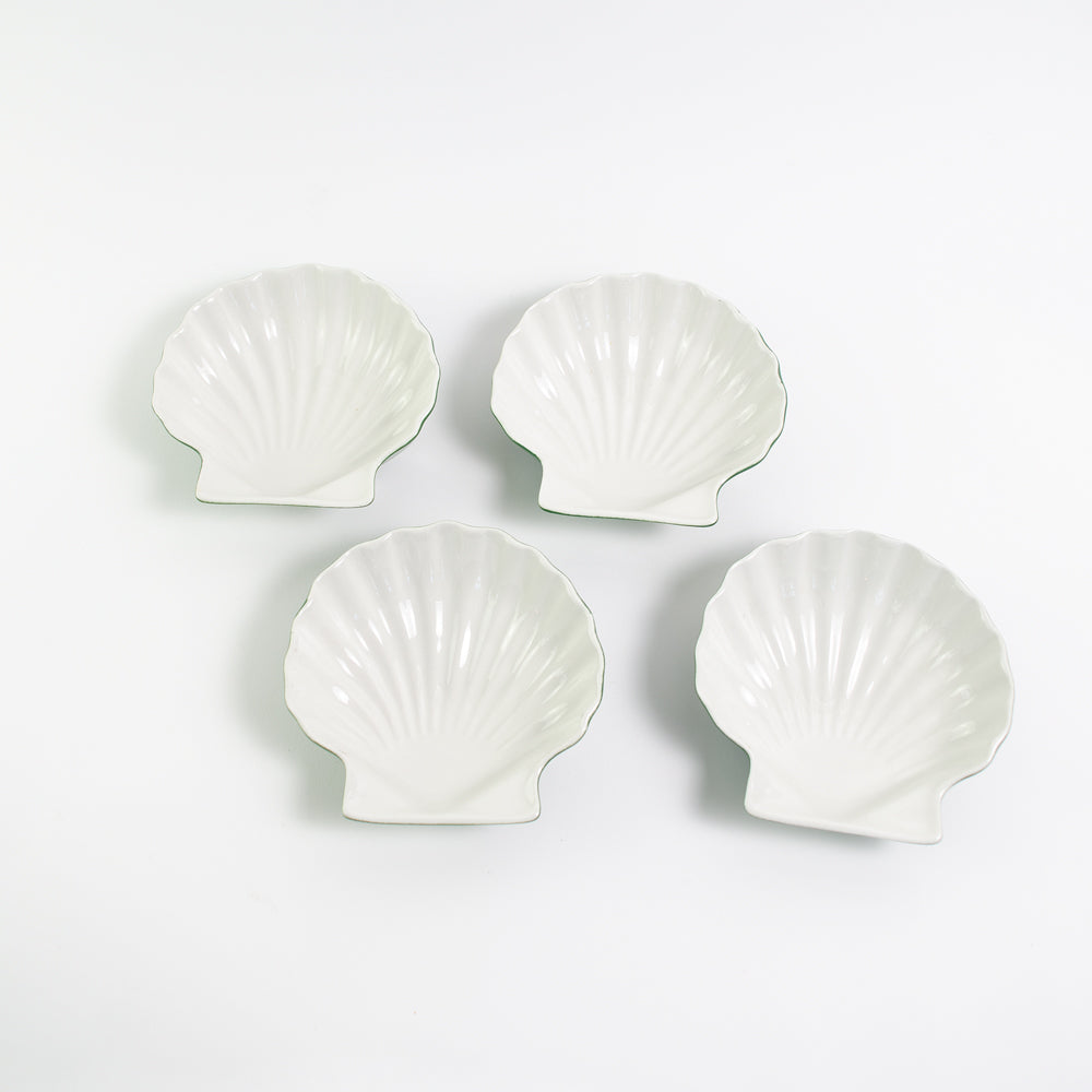 Set of Pea Green Shell plates