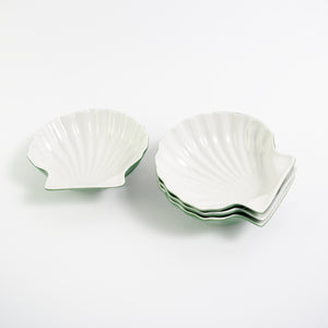 Set of Pea Green Shell plates