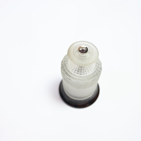 French Art Deco Glass Salt and Pepper Shakers