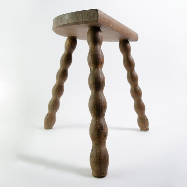 French Wooden Bobbin Stool - Rock the Heirloom