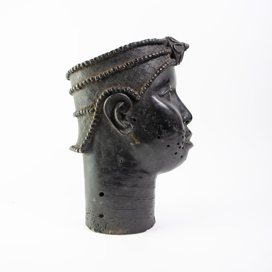 Stunning African Bronze Female Head