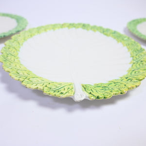 Set of Italian Spring Leaf Plates