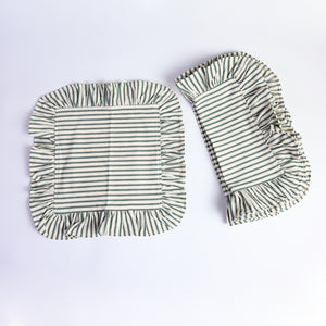 Luxury Frilled Devon Striped Placemats