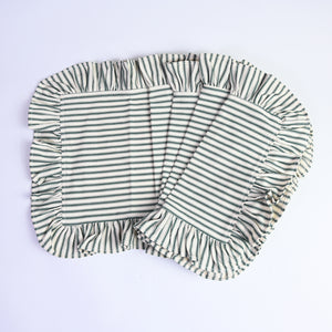 Luxury Frilled Devon Striped Placemats