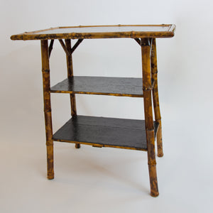 Decorative Victorian Tiger Bamboo Side Table