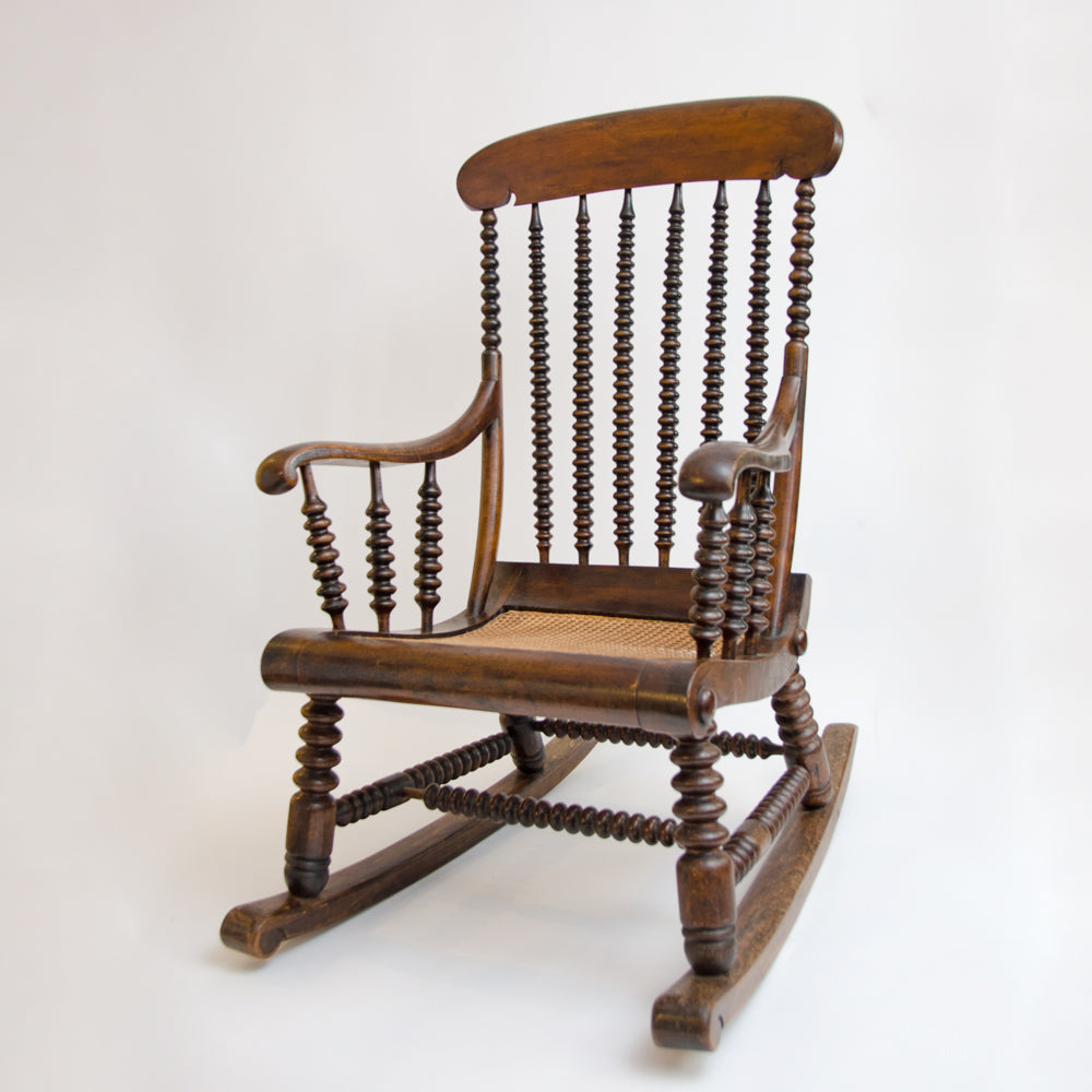 19th Century Bobbin Rocking Chair