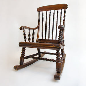 19th Century Bobbin Rocking Chair