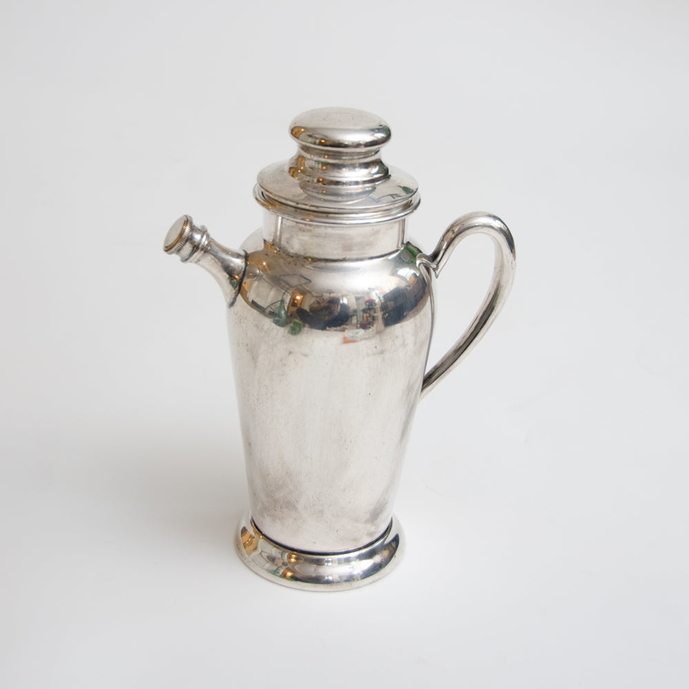 Large Art Deco Silver Cocktail Shaker