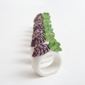 Set of Grape Napkin Rings