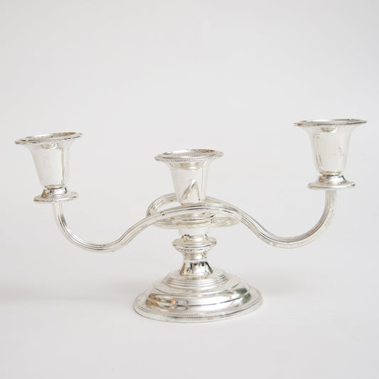 Stunning three armed Silver Candelabra
