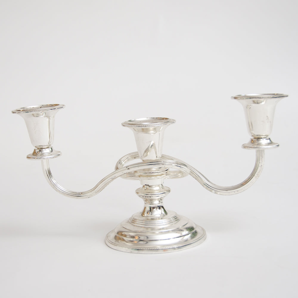 Stunning three armed Silver Candelabra