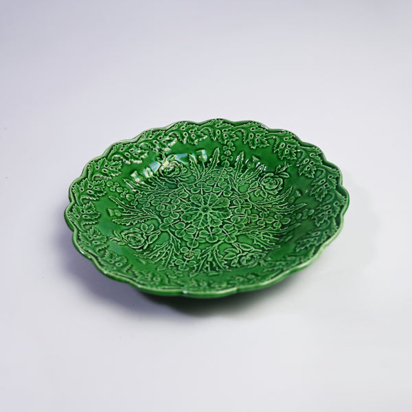 Large Spring Green Garden Plate - Rock the Heirloom