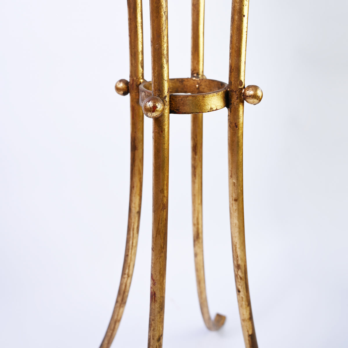 Elegant Gold Gilt and Marble Plant Stand