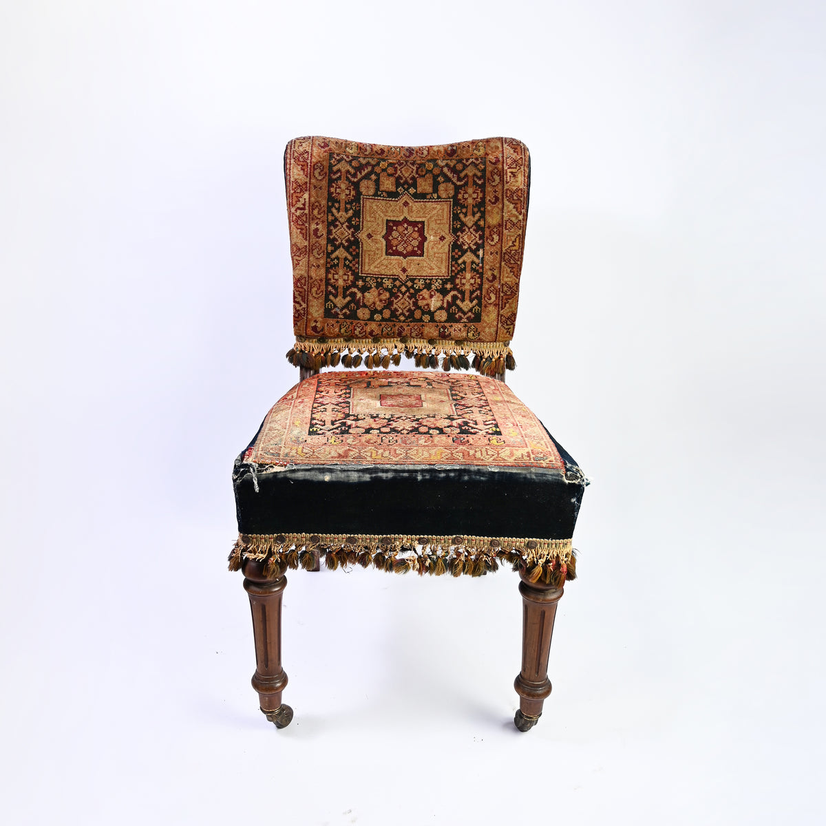 Charming Pair of Kilim dining chairs