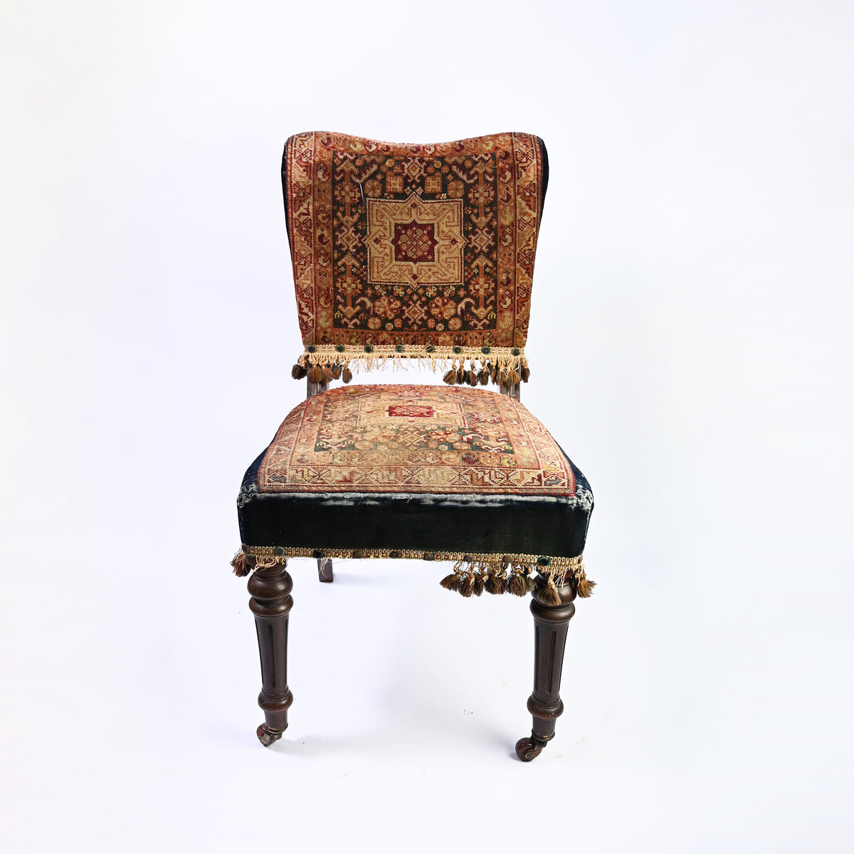 Charming Pair of Kilim dining chairs