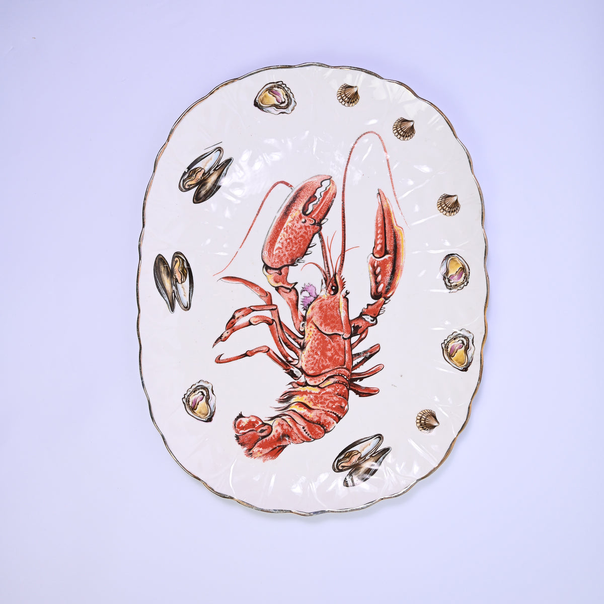 Hand painted Lobster Plate
