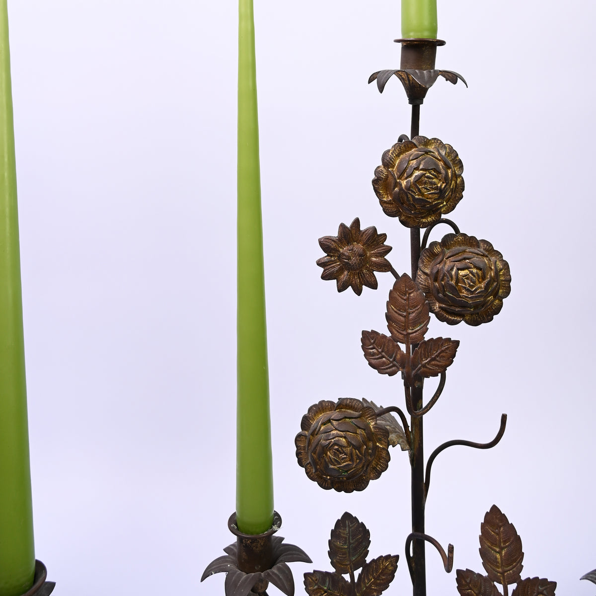 Pair of Brass and gold Candle Sticks