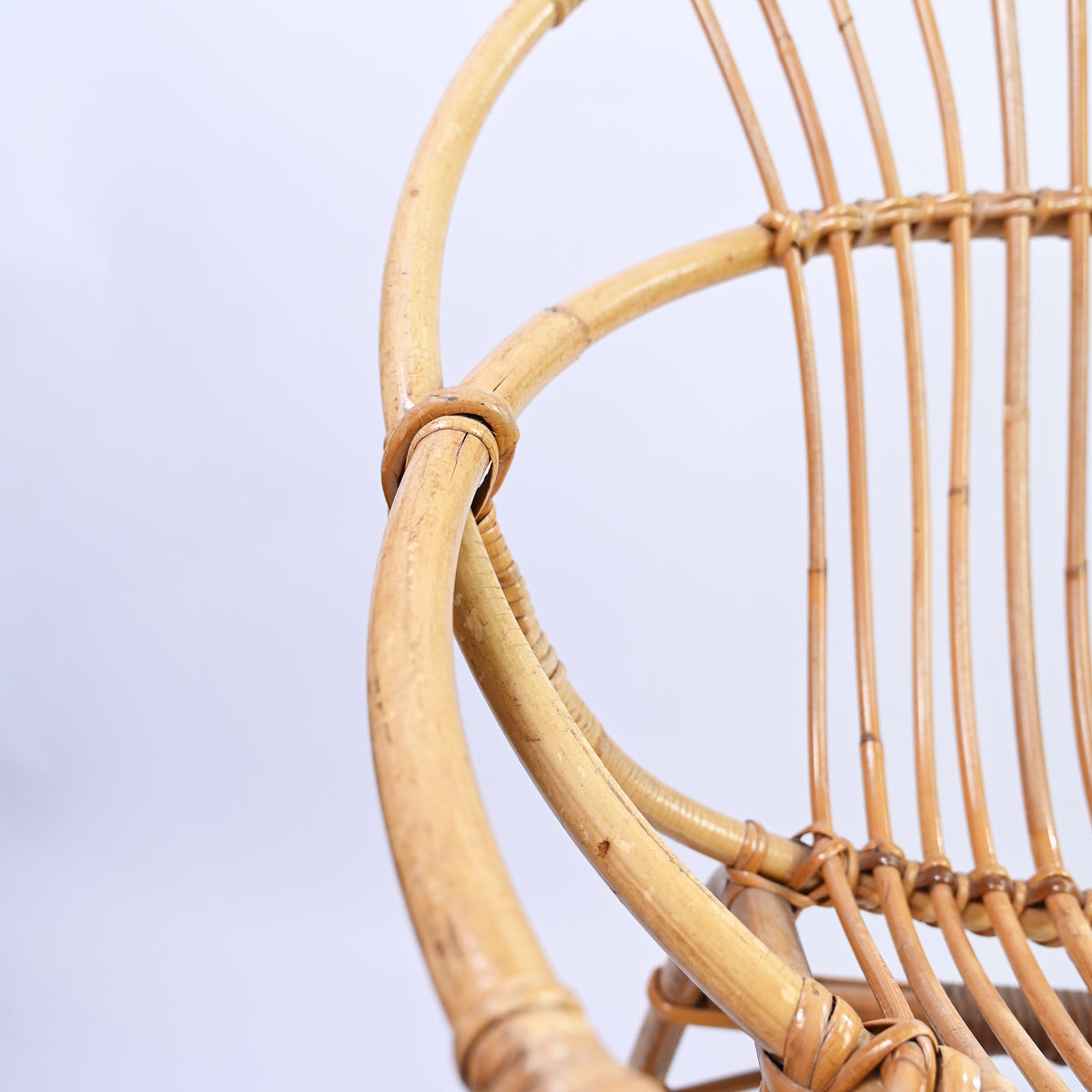 Pair of Small  Vintage Bamboo Chairs