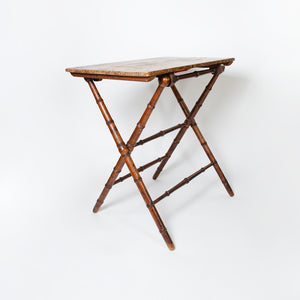 Vintage Bamboo Folding Table