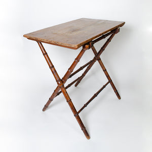 Vintage Bamboo Folding Table