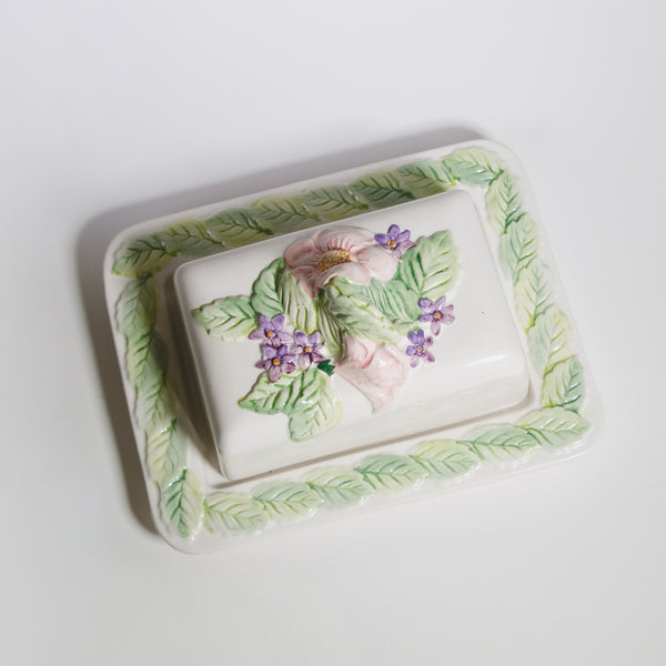 Vintage Spring Butter Dish - Rock the Heirloom