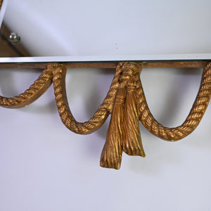 Pair of gilded twisted Rope Mirrors