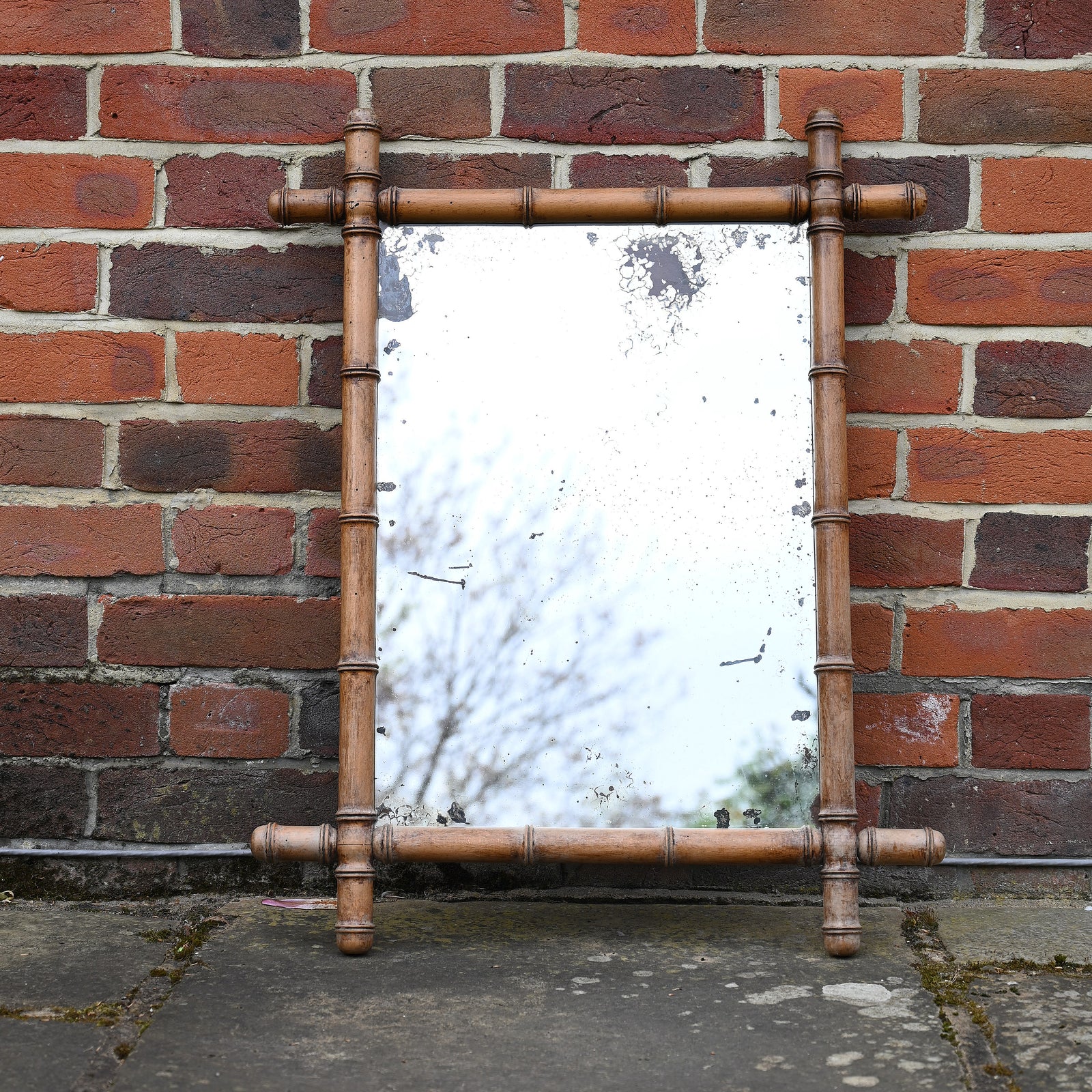 French Bamboo Mirror