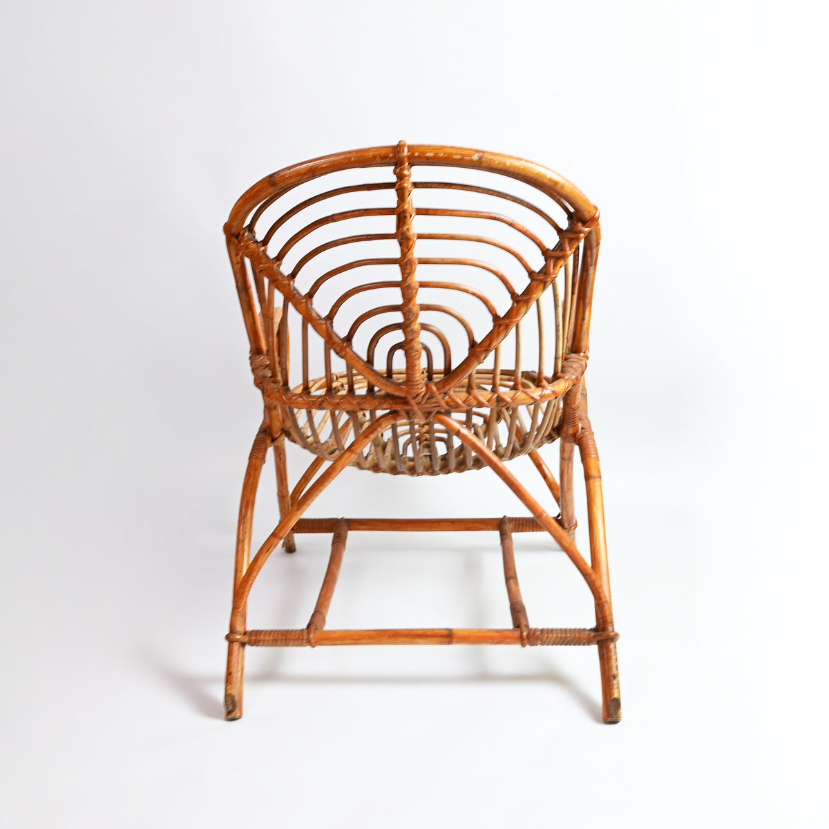 Set of Vintage Bamboo Armchairs