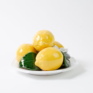 Plate of Vintage Italian Lemons