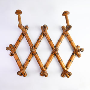 Bamboo Concertina Coat Rack