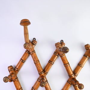 Bamboo Concertina Coat Rack