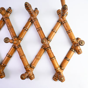Bamboo Concertina Coat Rack