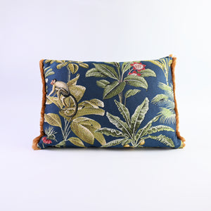 Luxiourious Teal Jungle Cushion