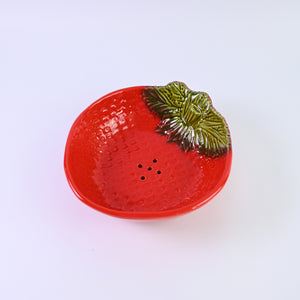 Strawberry Colander and Leaf Plate
