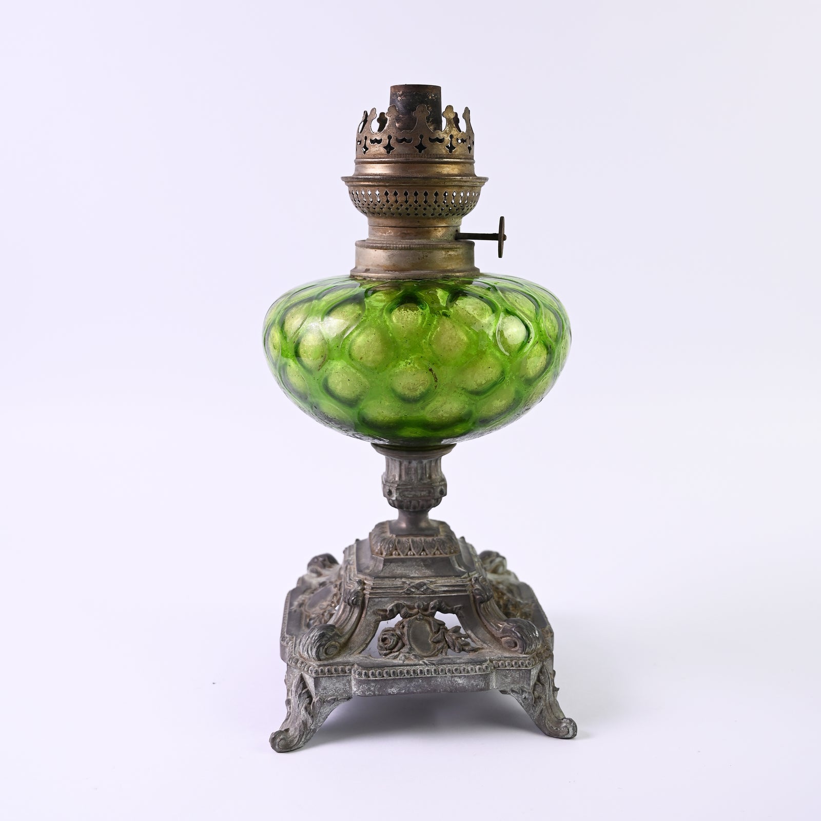 Green Kerosene paraffin Lamp