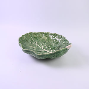 Large Cabbage Leaf Serving Bowl