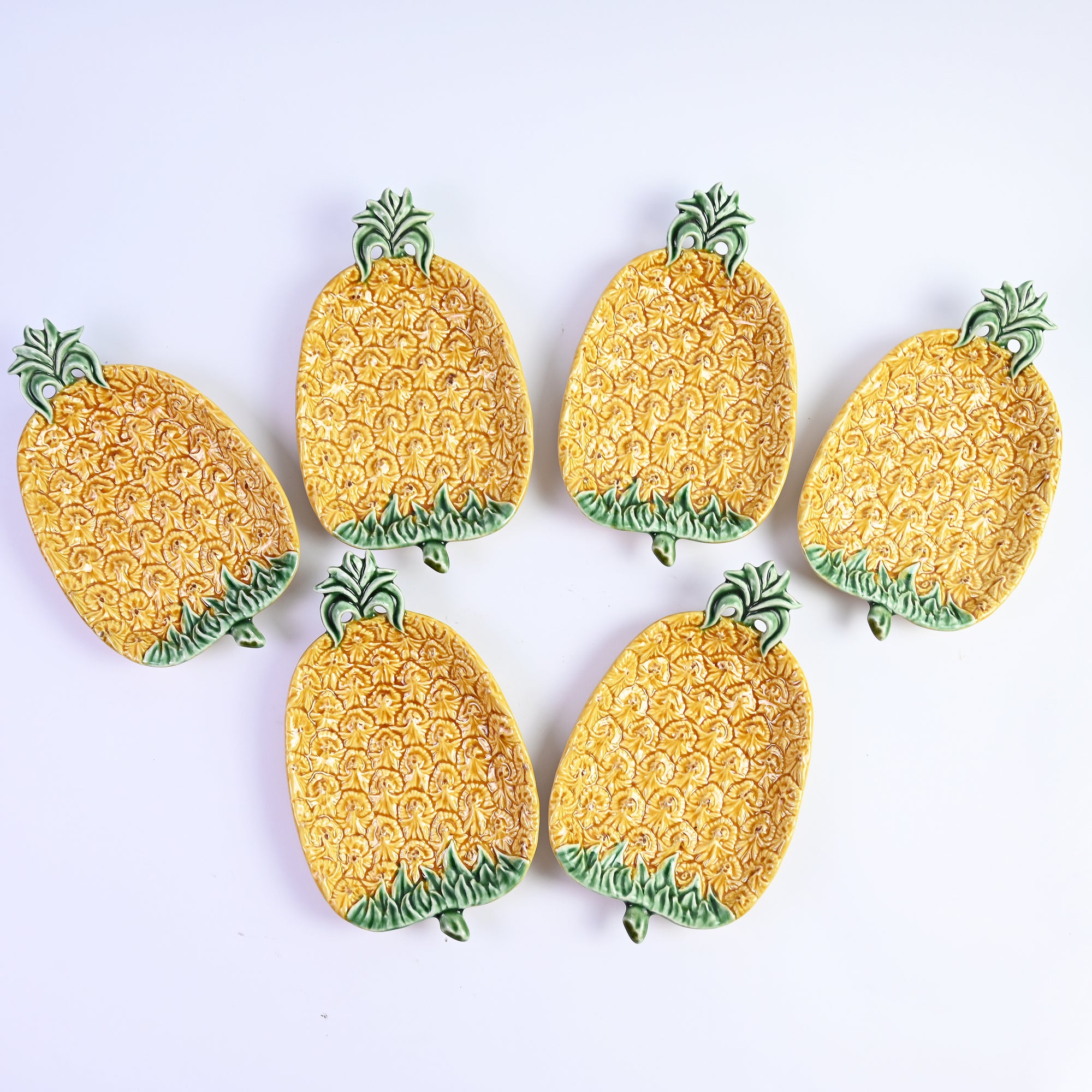 Set of Portuguese Pineapple Side Plates