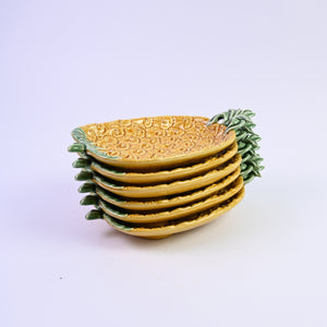 Set of Portuguese Pineapple Side Plates