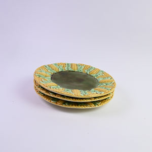 Corn Majolica Dinner Plates