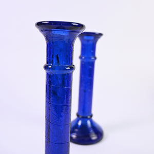 Medium Cobalt Blue Candlesticks