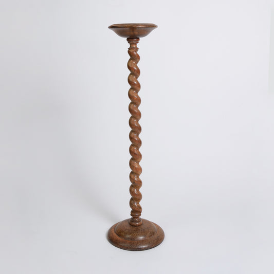 Large Vintage Barley Twist Candle Holder
