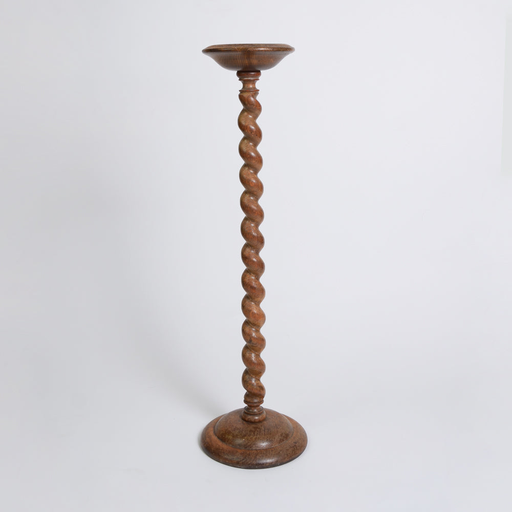 Large Vintage Barley Twist Candle Holder