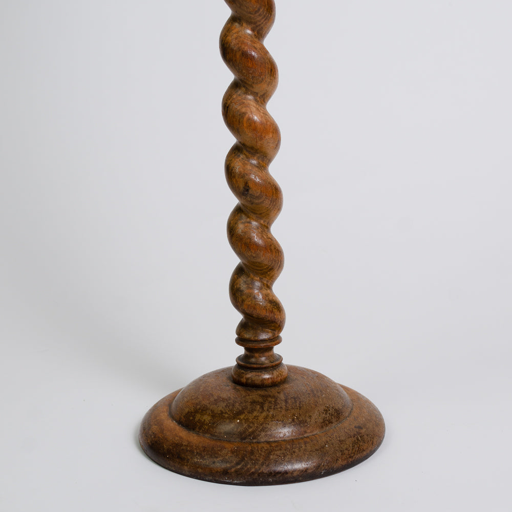 Large Vintage Barley Twist Candle Holder